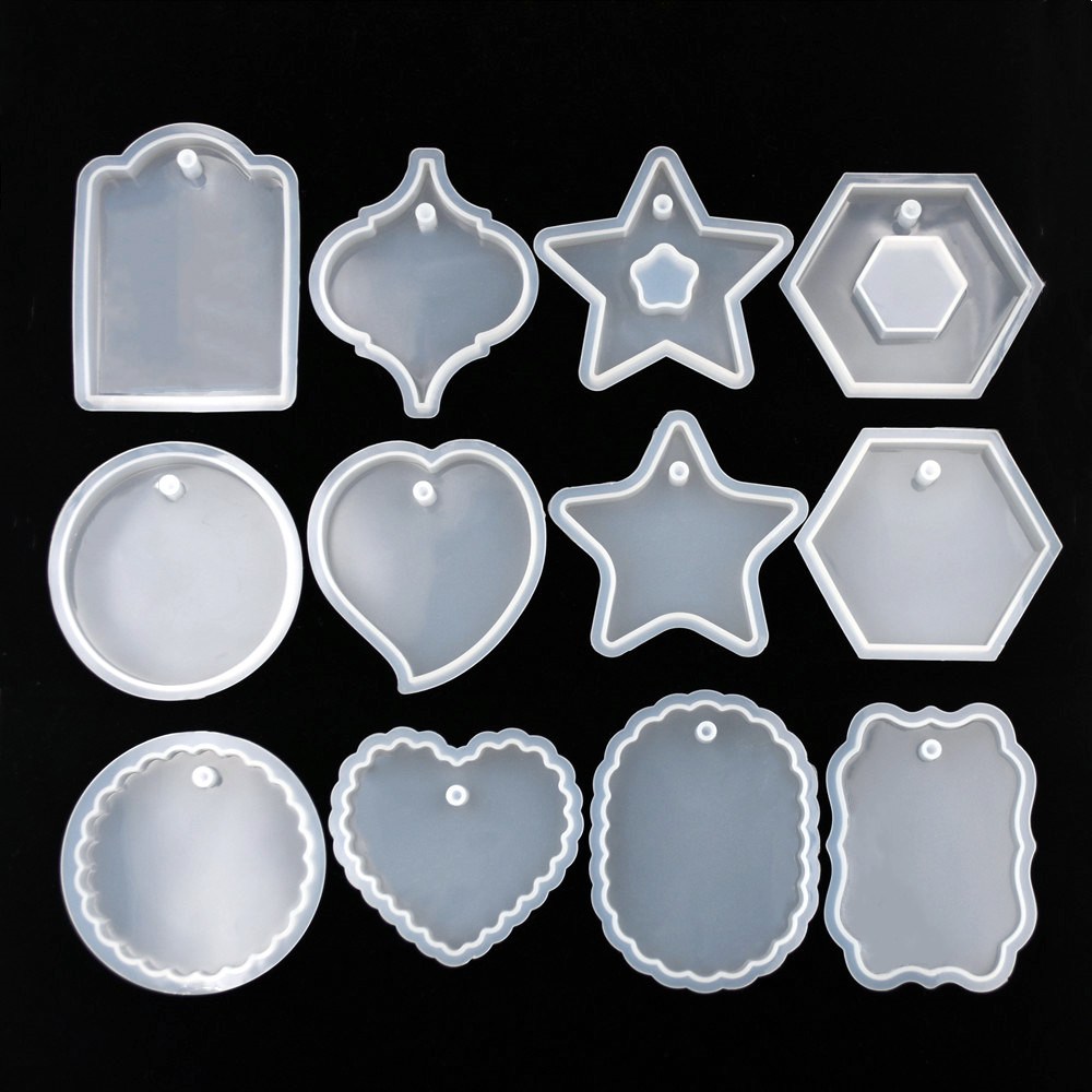Resin Art Tool Kit - 1PC tag silicone mold Resin Silicone