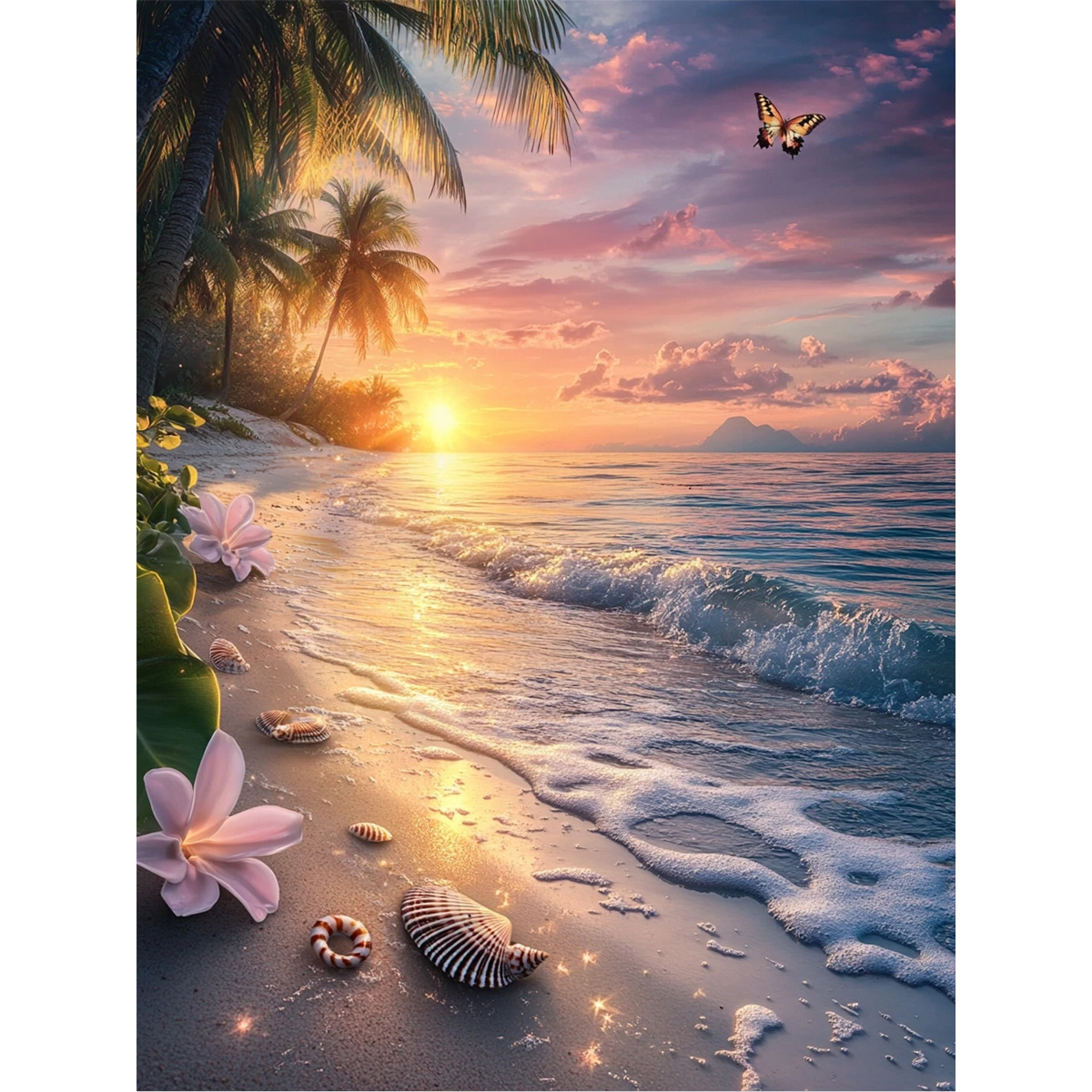Resin Art Meaning - 2D flat Retro Diamond Art, vintage