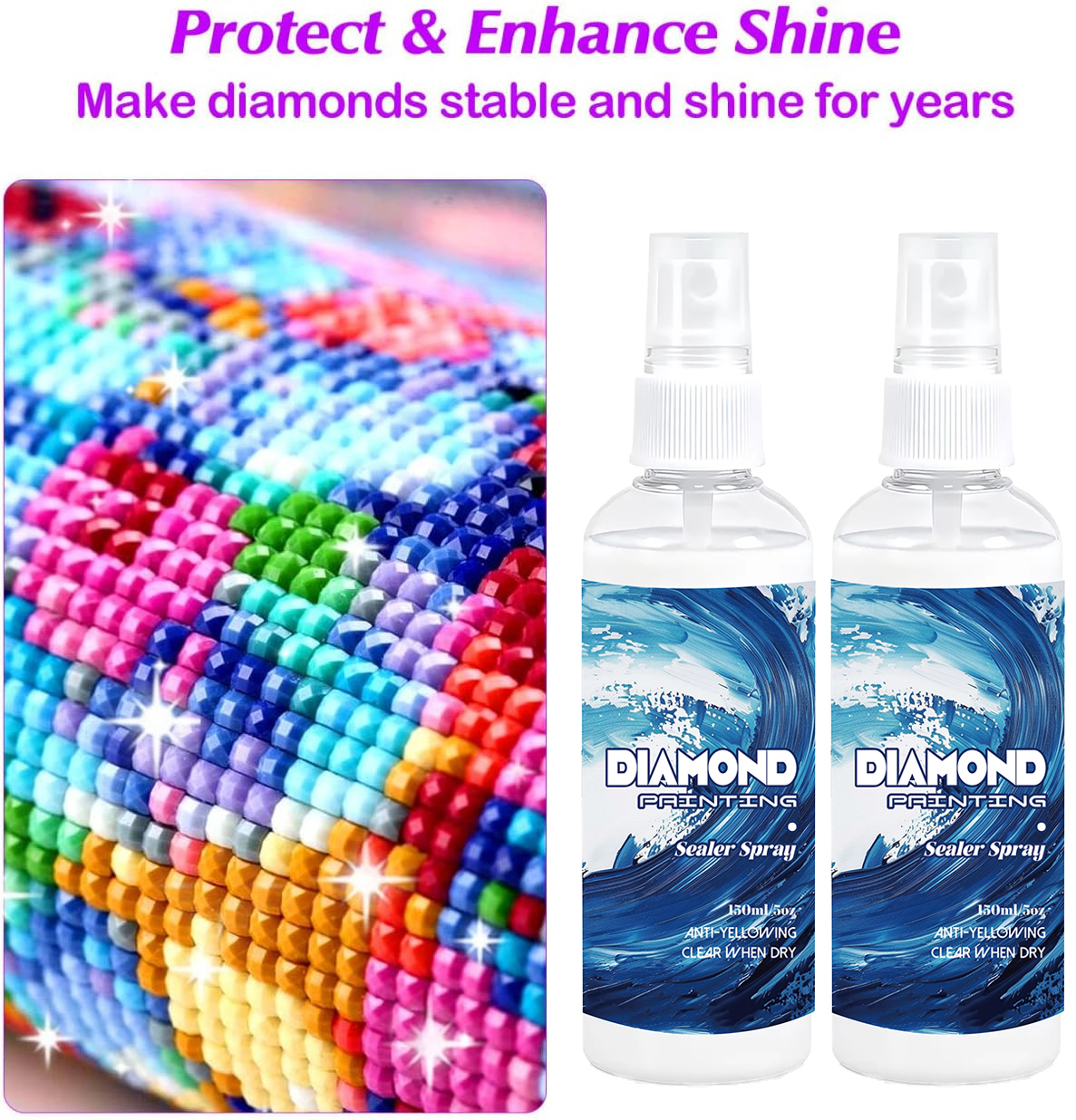 150ml Diamond Painting Sealant - Resin Art Craft review and price