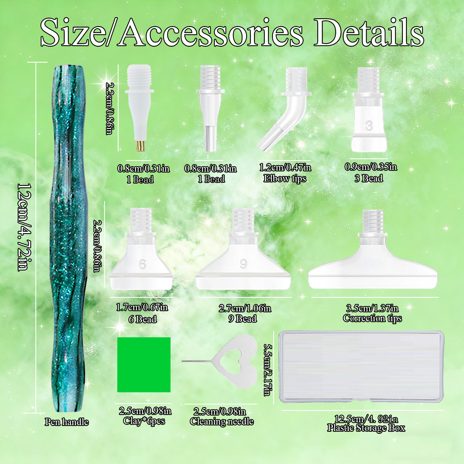 Diamond Paintbrush Set (Green) - Resin Art Craft review and price
