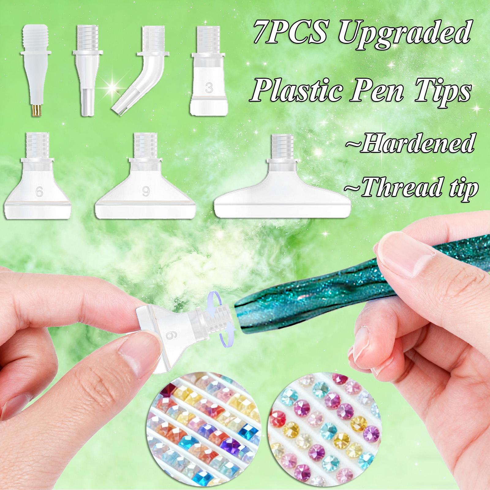 Diamond Paintbrush Set (Green) - Resin Art Craft review and price