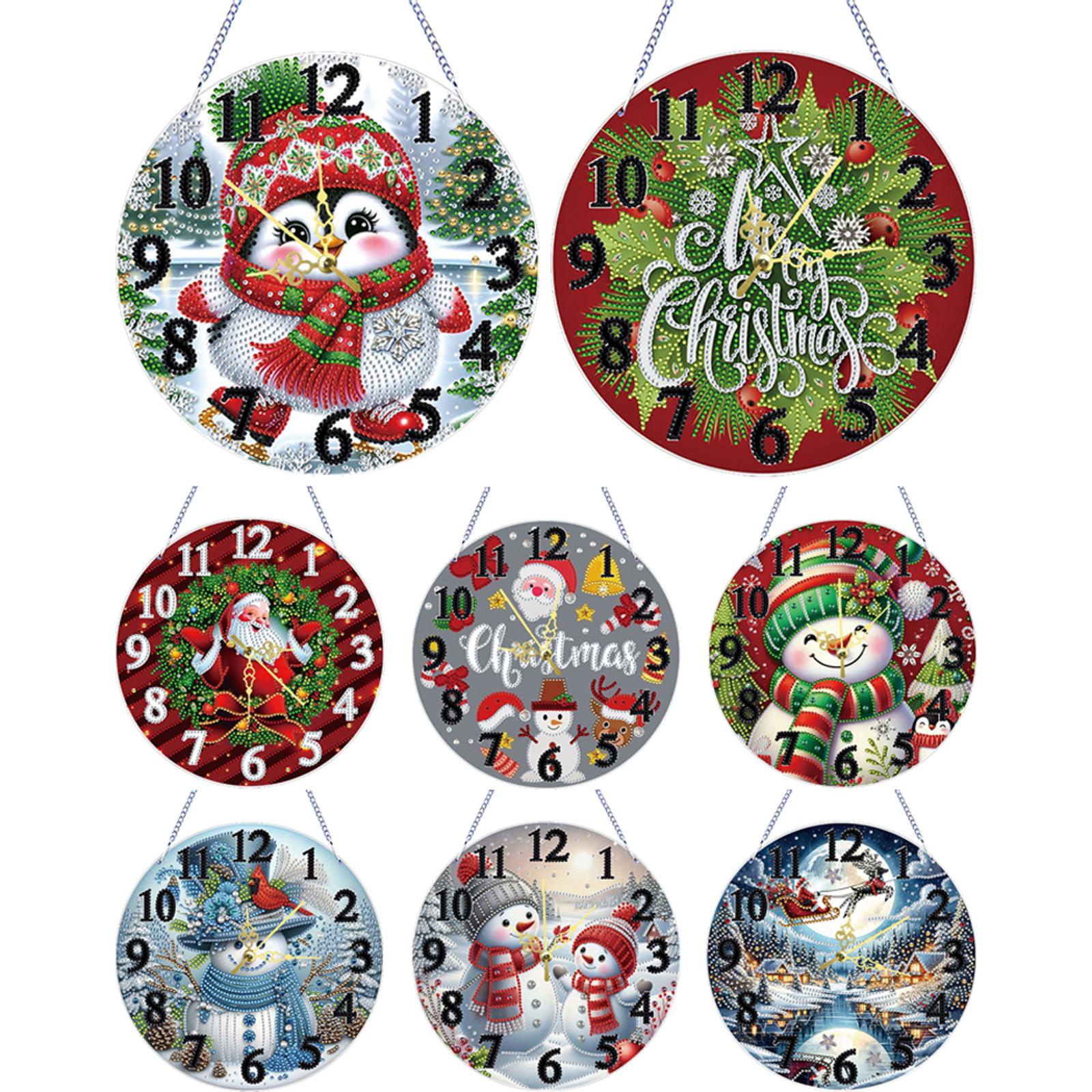 2D Flat DIY Xmas Diamond Paint - Resin Art Clock review and price