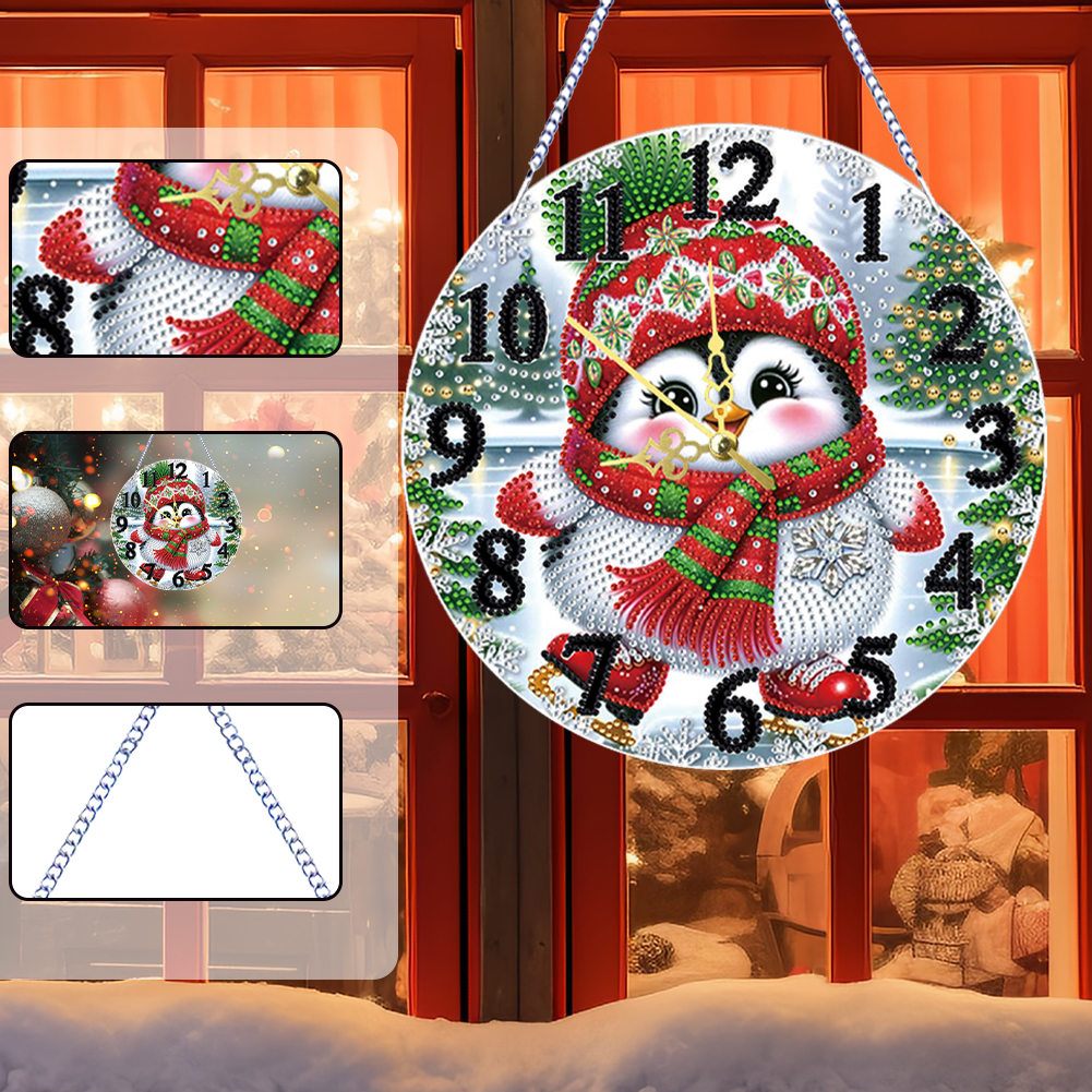2D Flat DIY Xmas Diamond Paint - Resin Art Clock review and price
