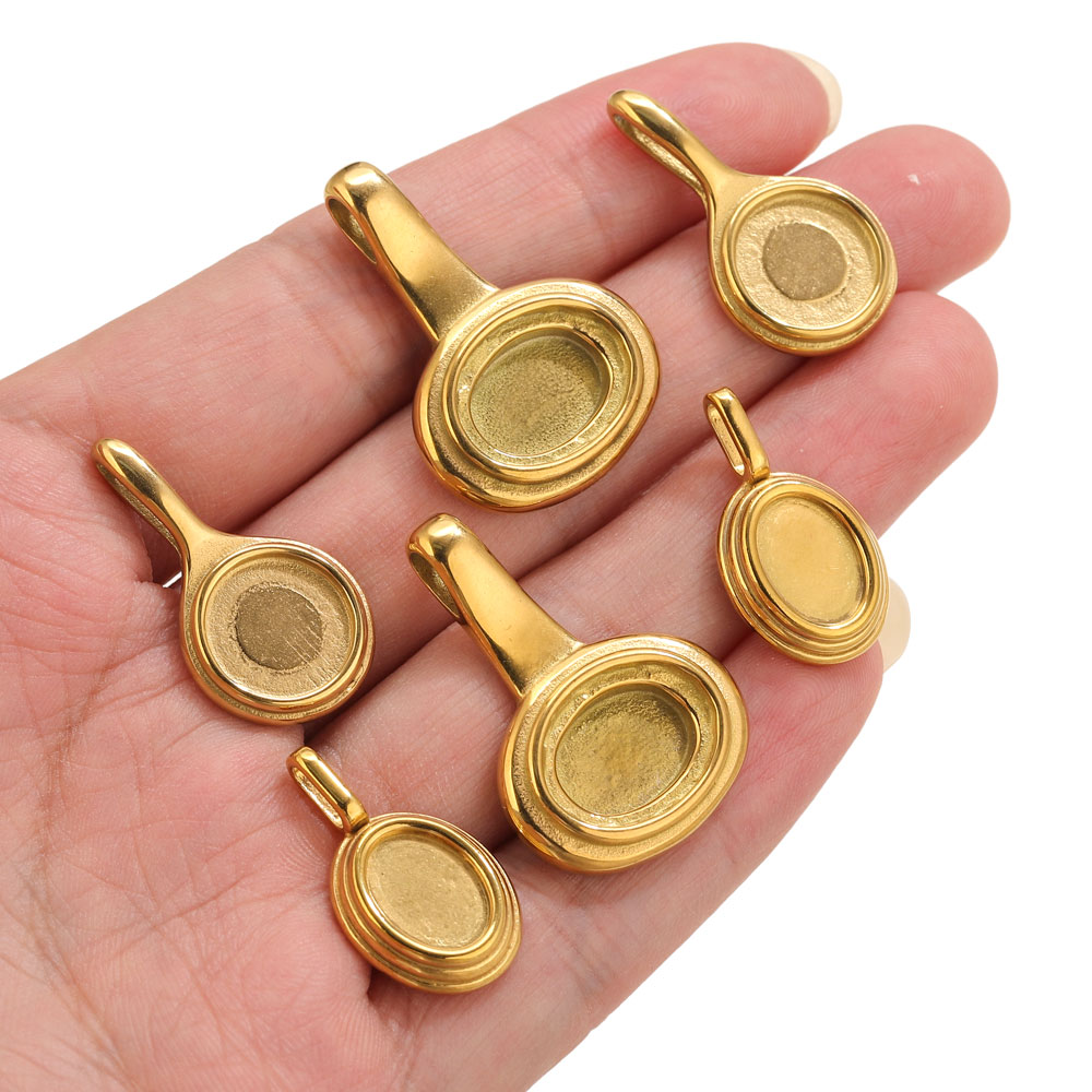5pcs Stainless Steel Round Ova - Resin Art Love review and price