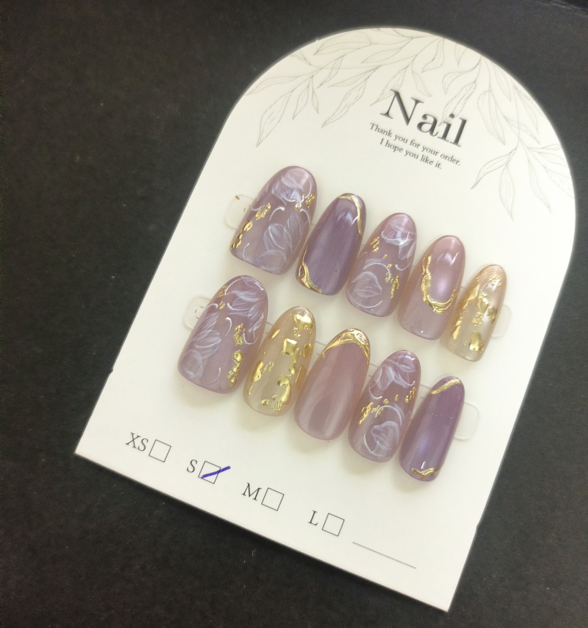 10pcs Handmade Press On Nails  - Resin Art Flowers review and price