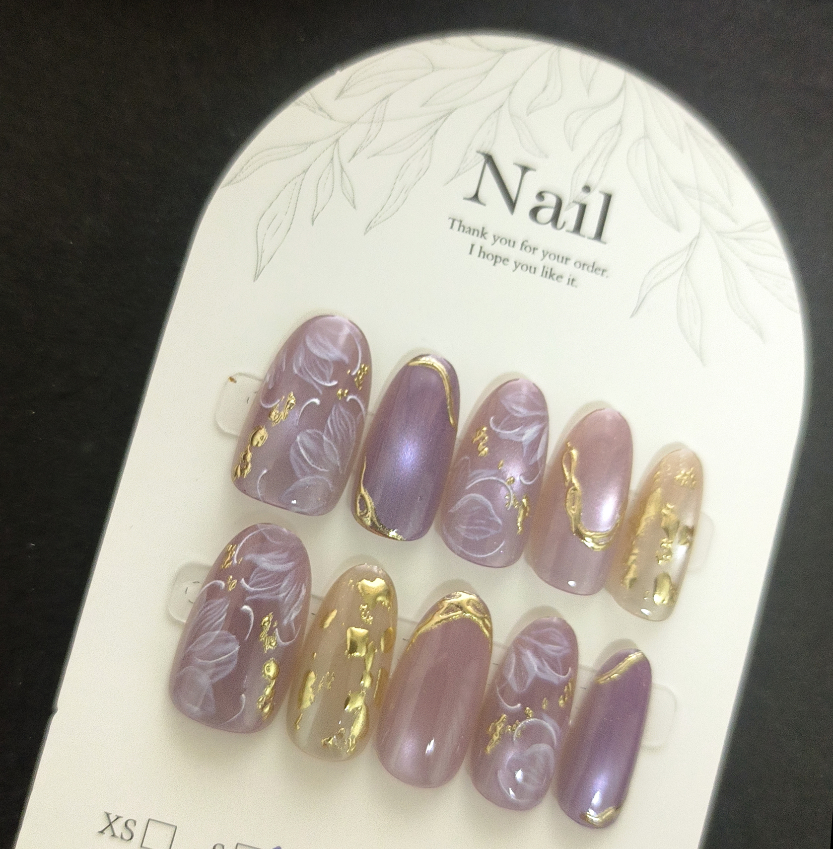 10pcs Handmade Press On Nails  - Resin Art Flowers review and price