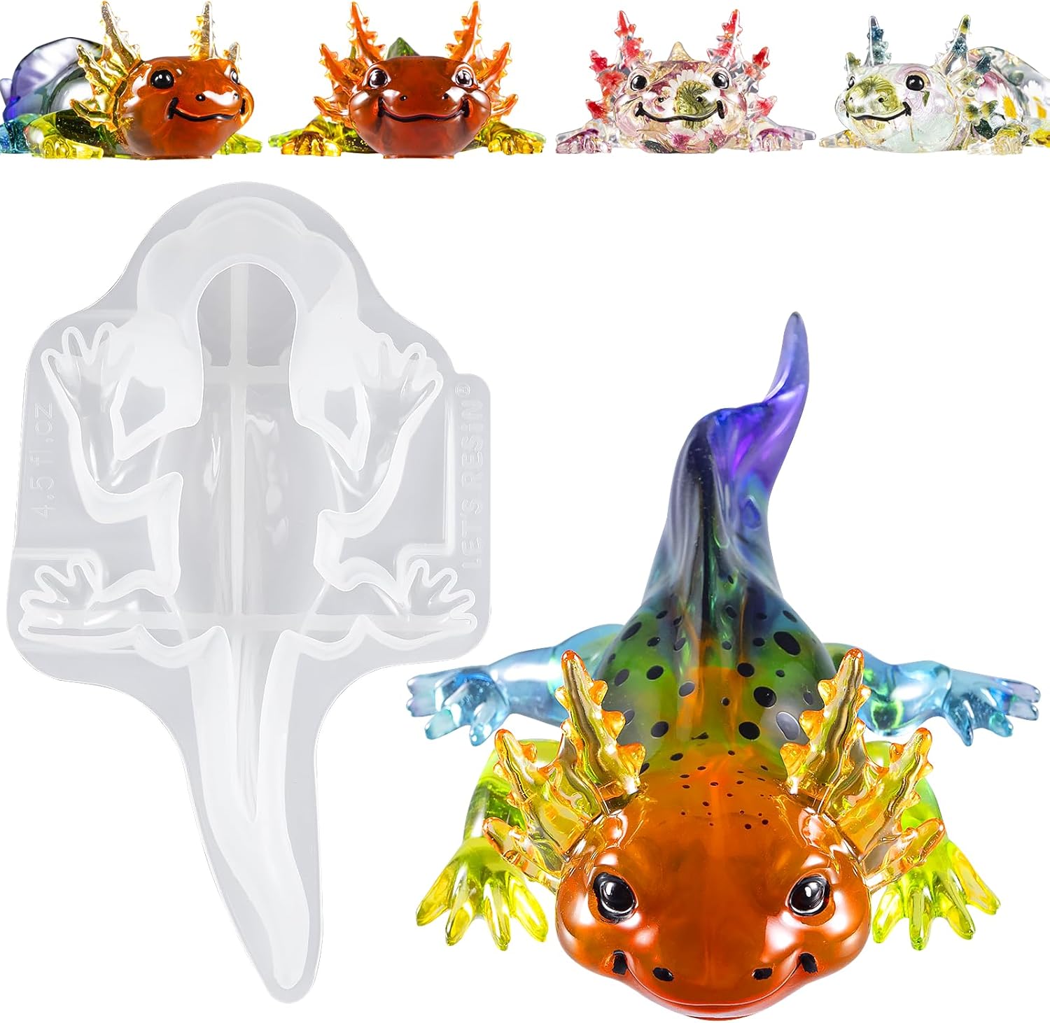 Large Axolotl Resin Molds Sili - Resin Art Craft review and price