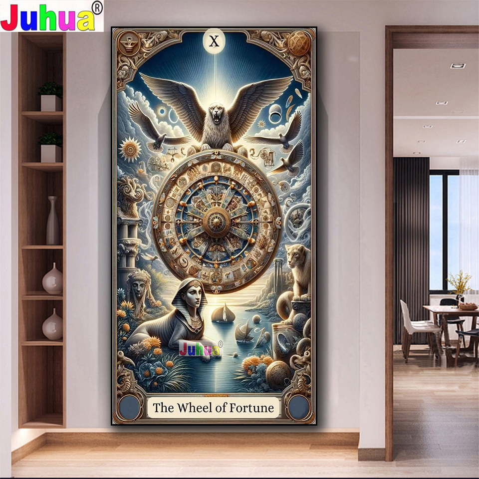 The Wheel of Fortune Tarot Car - Resin Art Meaning review and price
