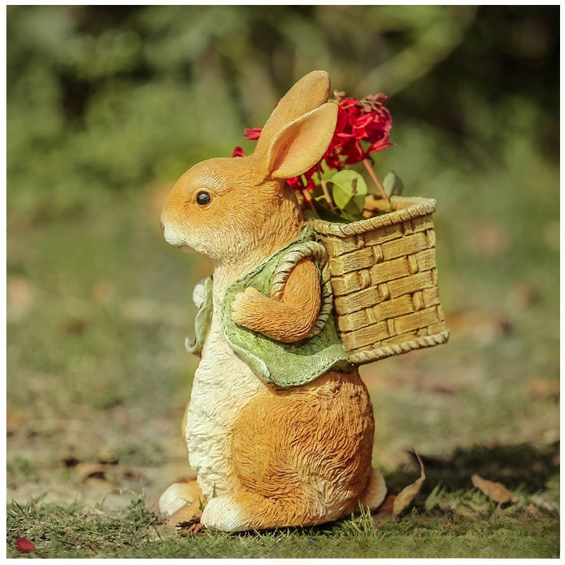 Outdoor Garden Statues Rabbit  - Resin Art Craft review and price