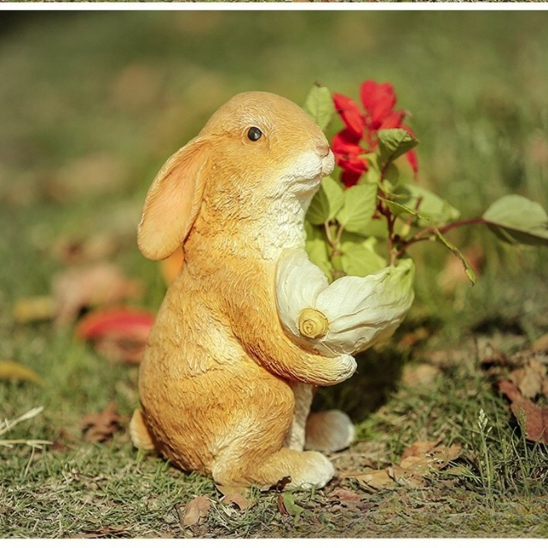 Outdoor Garden Statues Rabbit  - Resin Art Craft review and price