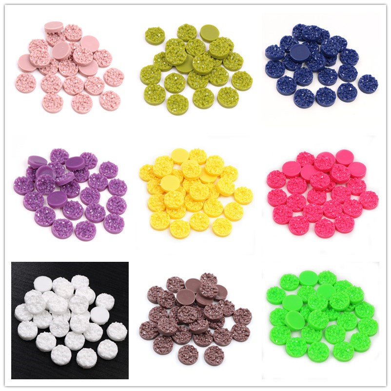 40pcs Resin Druzy Cabochons Do - Resin Art Love review and price