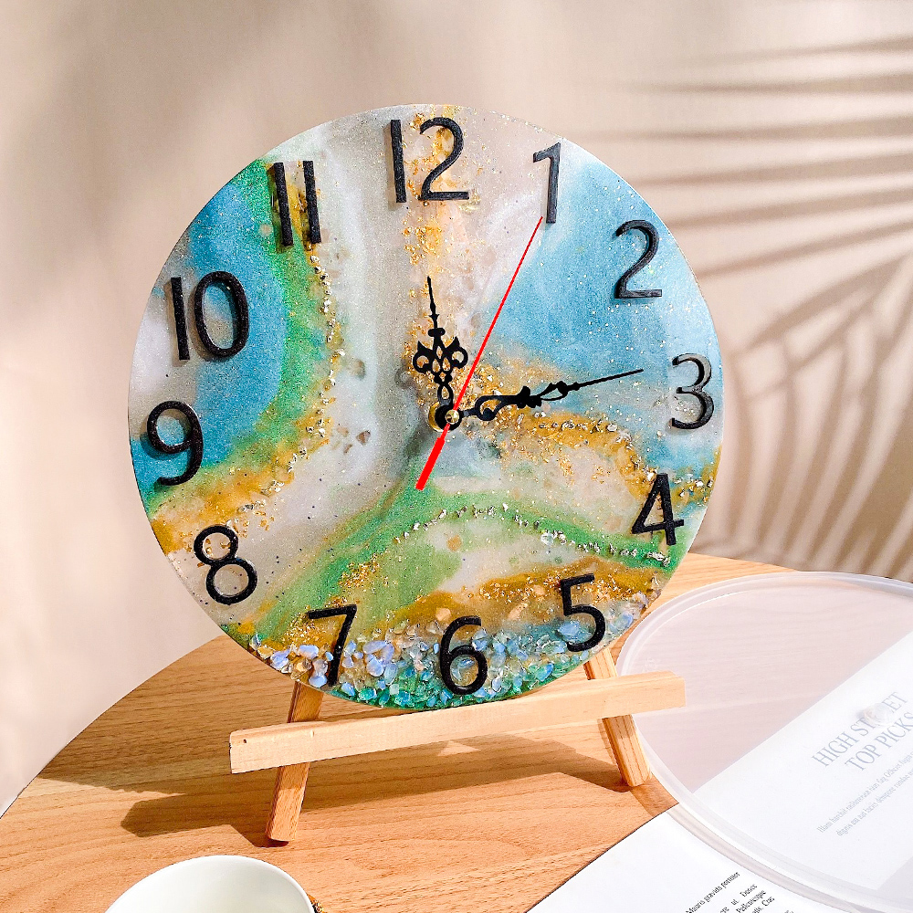 DM283 Round Roman Numerals Epo - Resin Art Clock review and price
