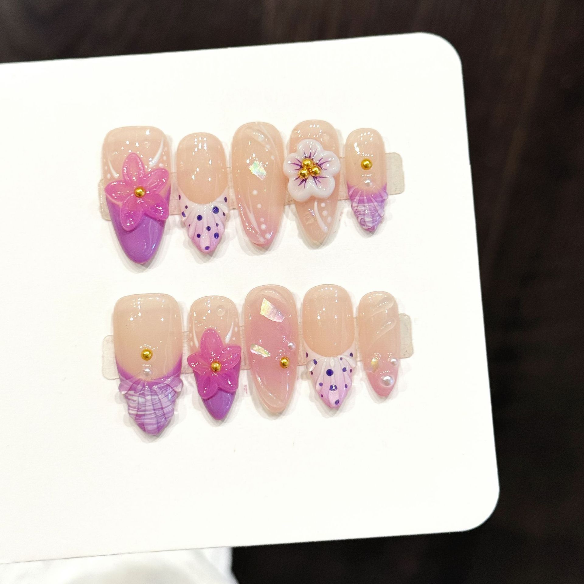 10pcs Pure Hand Pressed Almond - Resin Art Flowers review and price