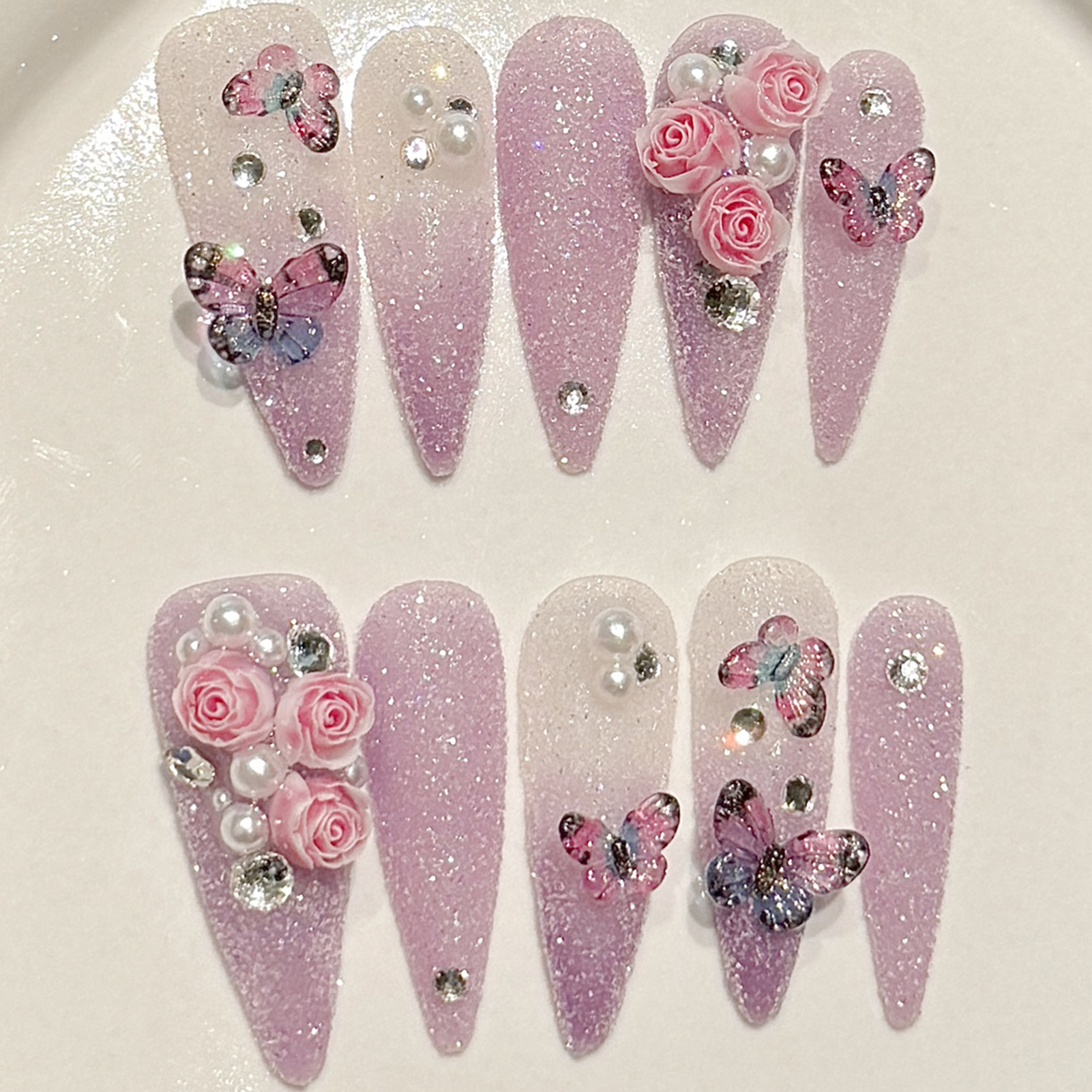 10pcs Long Stiletto Handmade F - Resin Art Flowers review and price