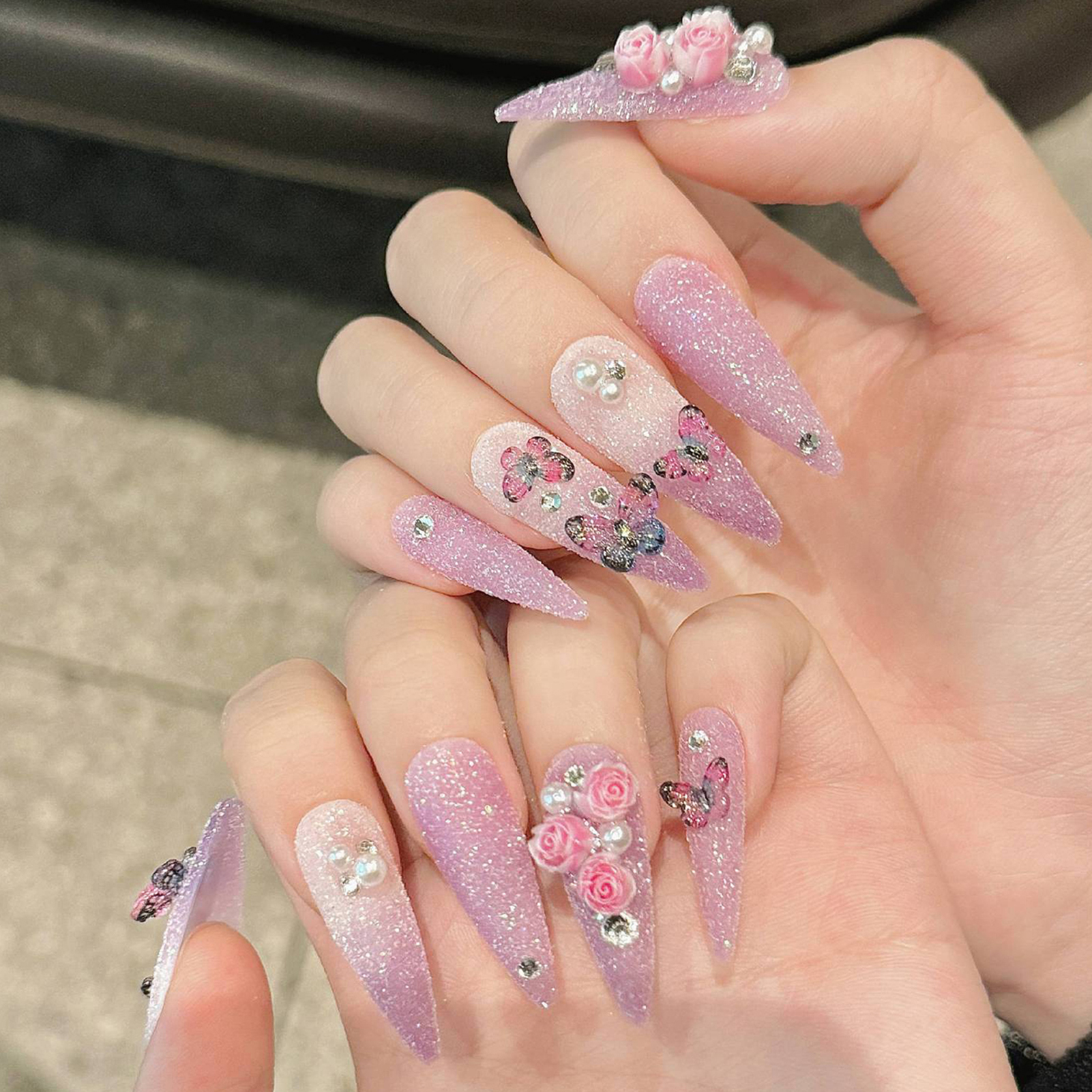 10pcs Long Stiletto Handmade F - Resin Art Flowers review and price