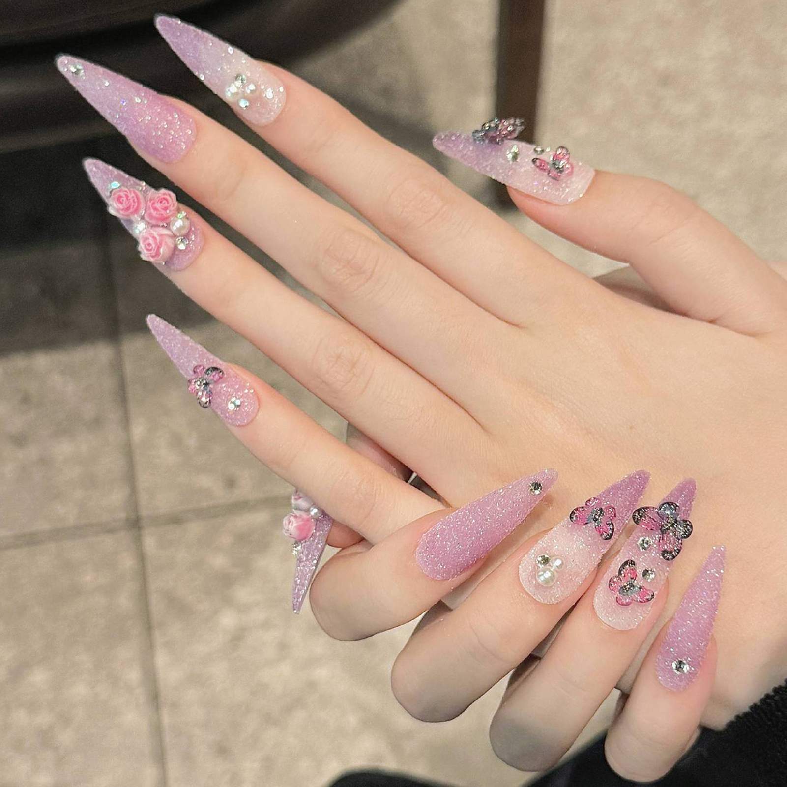 10pcs Long Stiletto Handmade F - Resin Art Flowers review and price