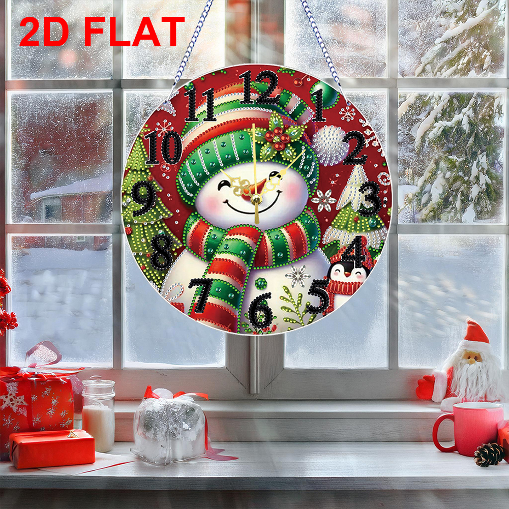 2D Flat DIY Xmas Diamond Paint - Resin Art Clock review and price