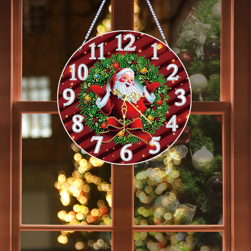 2D Flat DIY Xmas Diamond Paint - Resin Art Clock review and price
