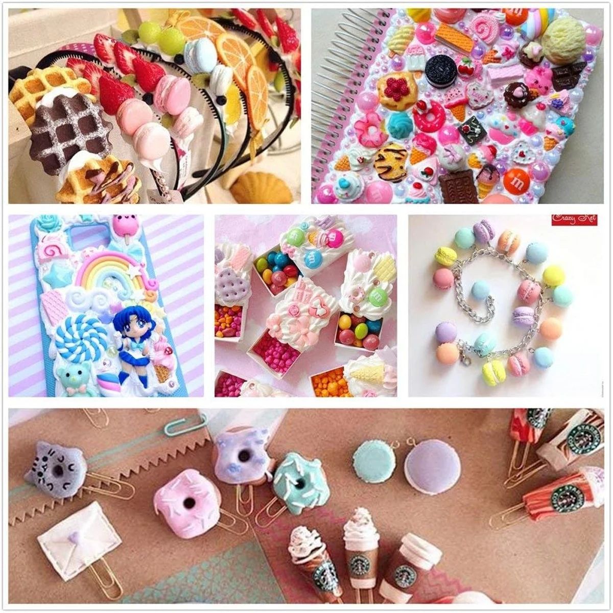 30pcs Random Candy Slime Charm - Resin Art Love review and price
