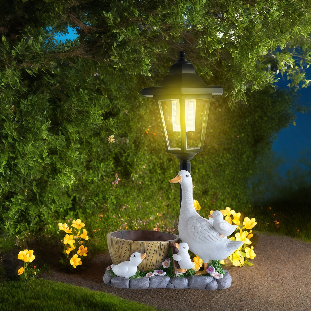 Solar Duck Night Light Garden  - Resin Art Craft review and price