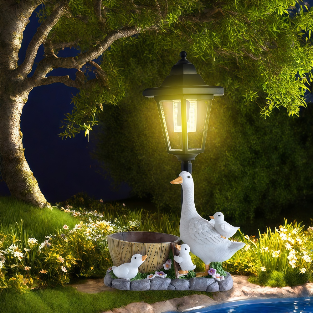 Solar Duck Night Light Garden  - Resin Art Craft review and price