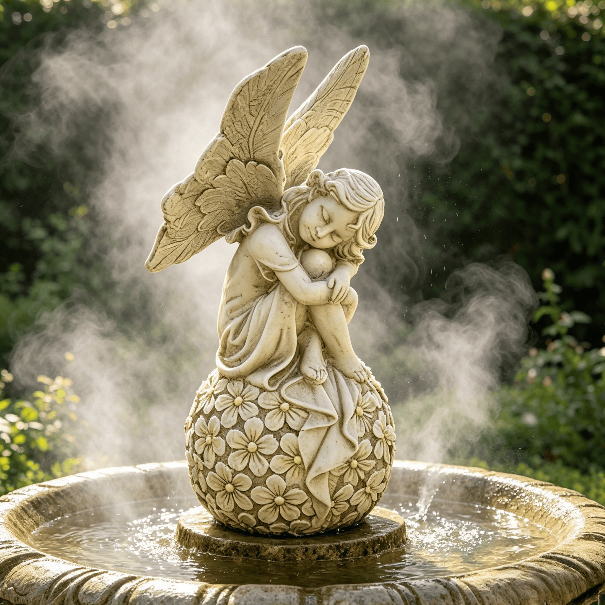 13.2-inch Garden Fairy Statue, - Resin Art Flowers review and price