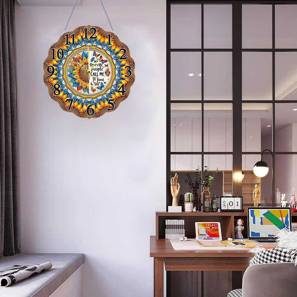 2D Flat DIY Diamond Painting C - Resin Art Clock review and price