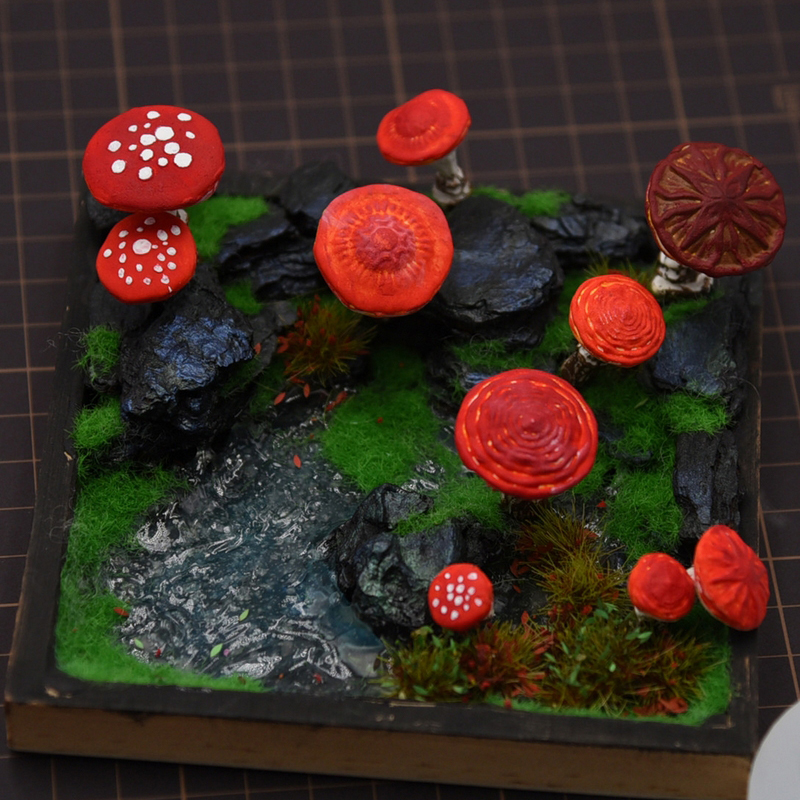 2pcs/set Mini Mushroom Silicon - Resin Art Tool Kit review and price