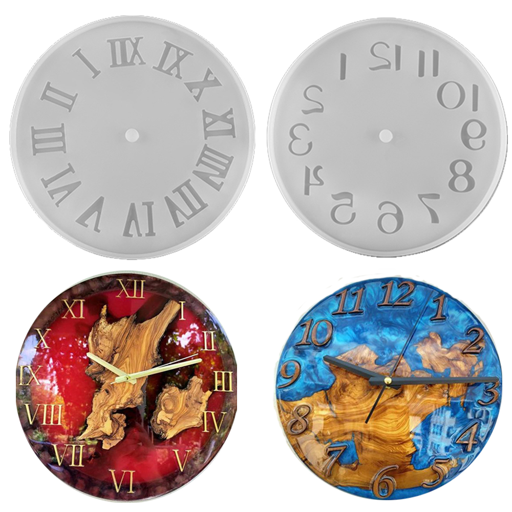Clock Resin Molds Arabic Roman - Resin Art Clock review and price