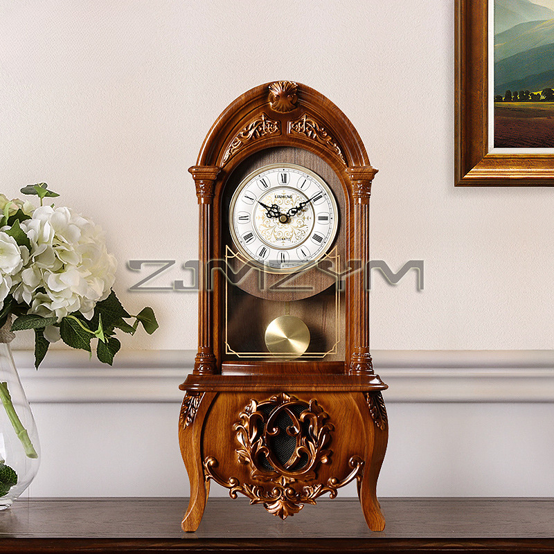 Pendulum Tabletop Clock Wood D - Resin Art Clock review and price