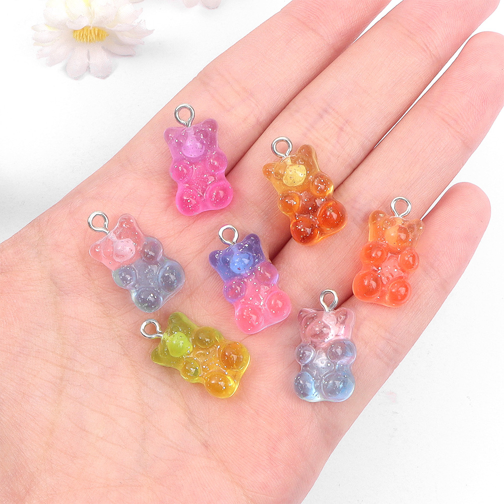 60pcs Dual Color Resin Bear Sh - Resin Art Craft review and price