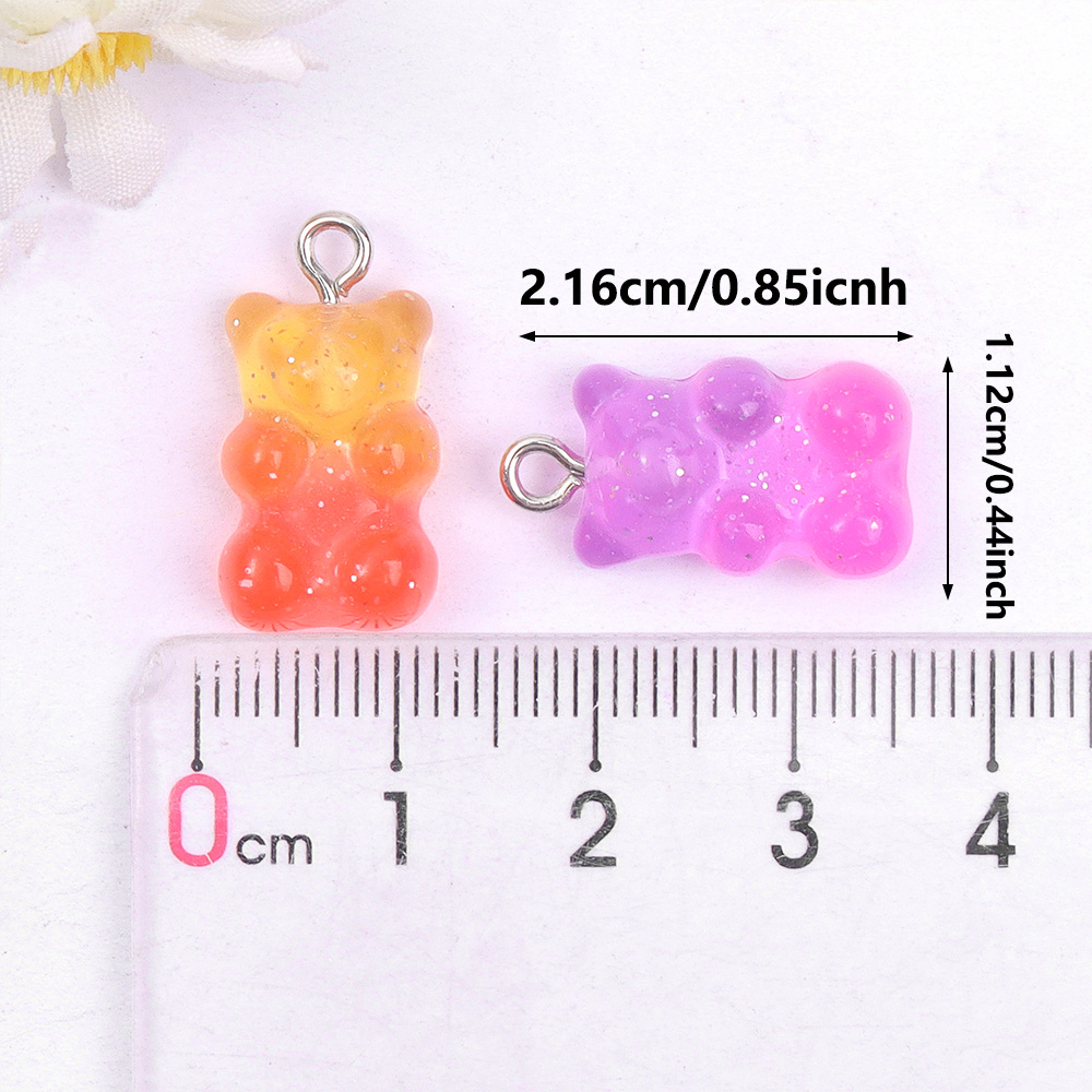 60pcs Dual Color Resin Bear Sh - Resin Art Craft review and price