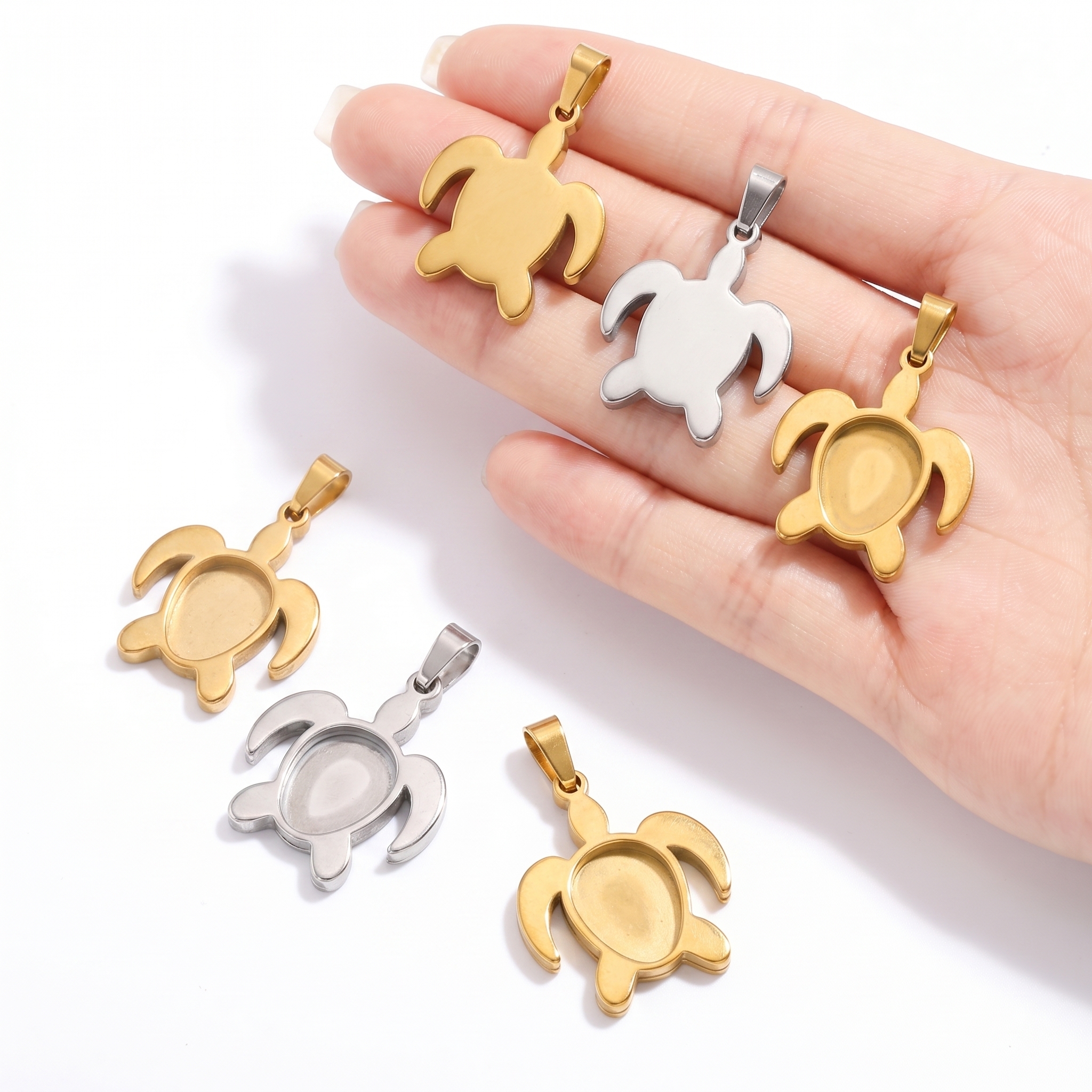 5pcs Stainless Steel Turtle Pe - Resin Art Love review and price