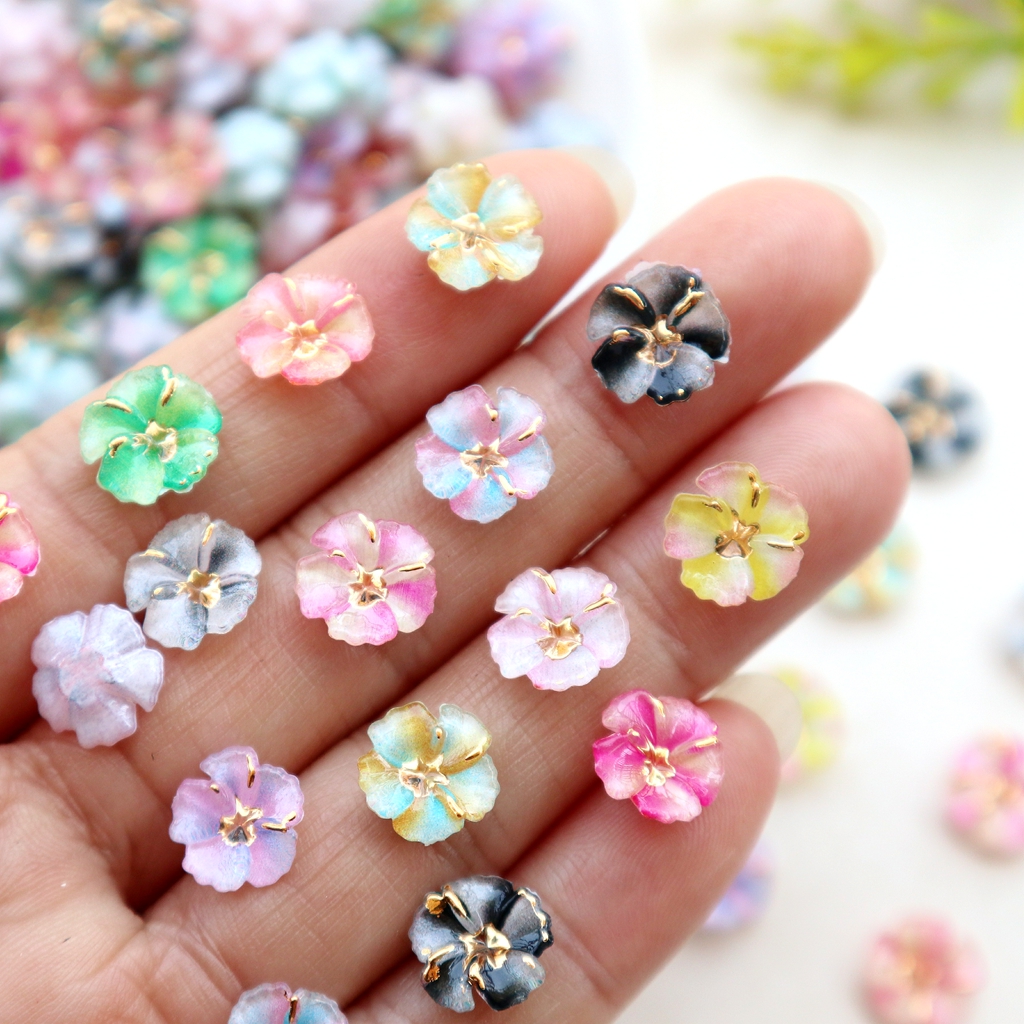 30pcs Mini Resin Flower Caboch - Resin Art Flowers review and price