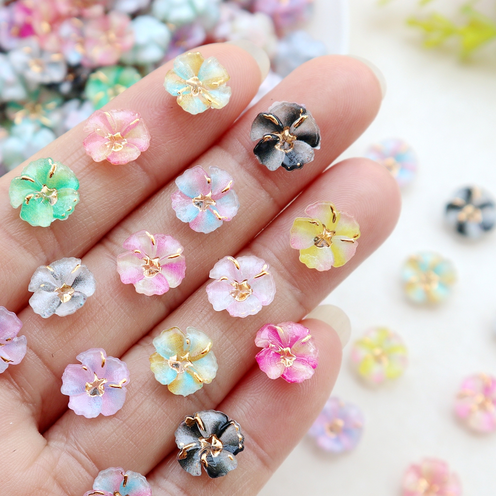 30pcs Mini Resin Flower Caboch - Resin Art Flowers review and price