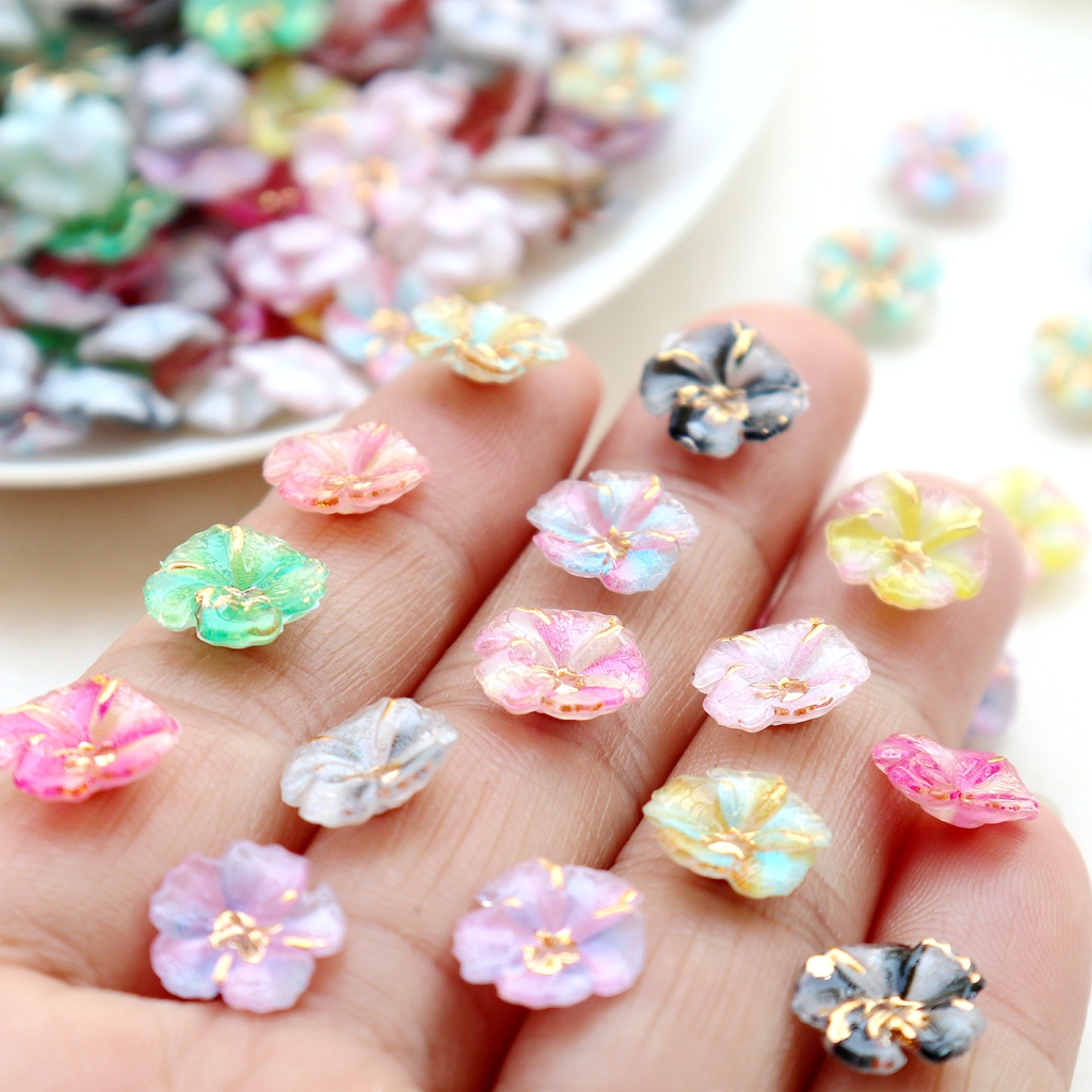 30pcs Mini Resin Flower Caboch - Resin Art Flowers review and price
