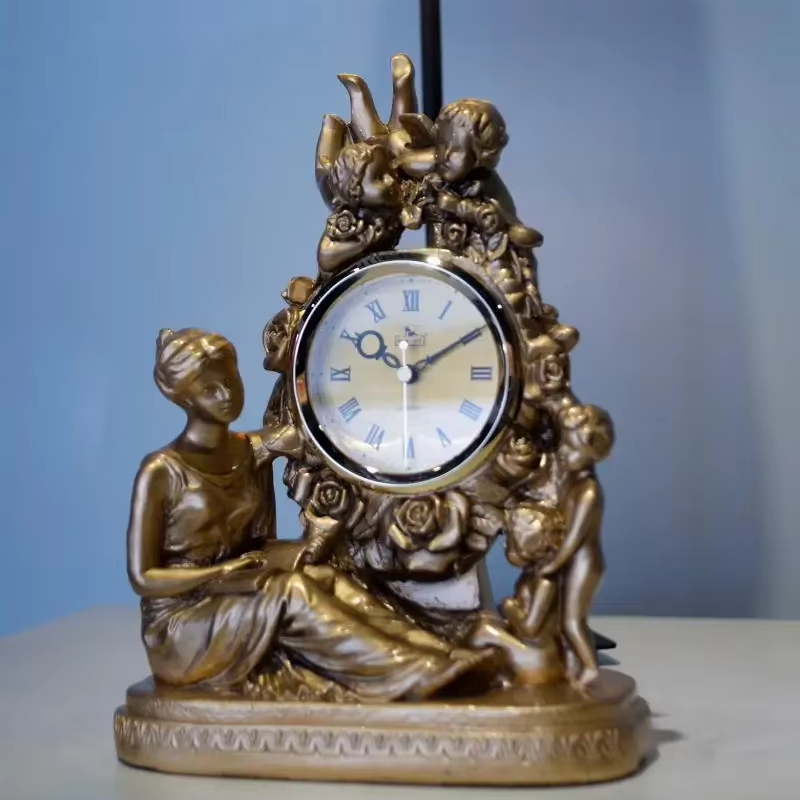 Retro European Resin Table Clo - Resin Art Clock review and price