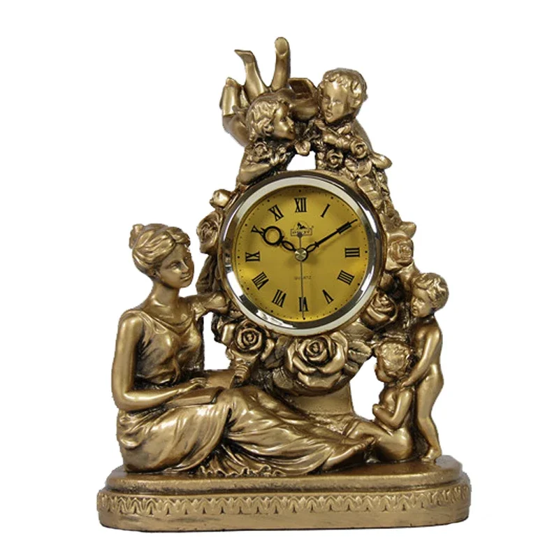 Retro European Resin Table Clo - Resin Art Clock review and price