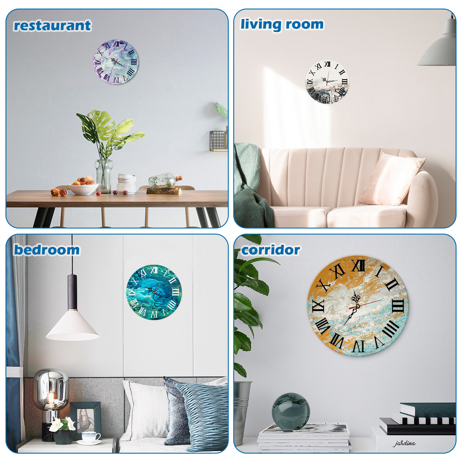 1Set Round Silicone Clock Dial - Resin Art Clock review and price