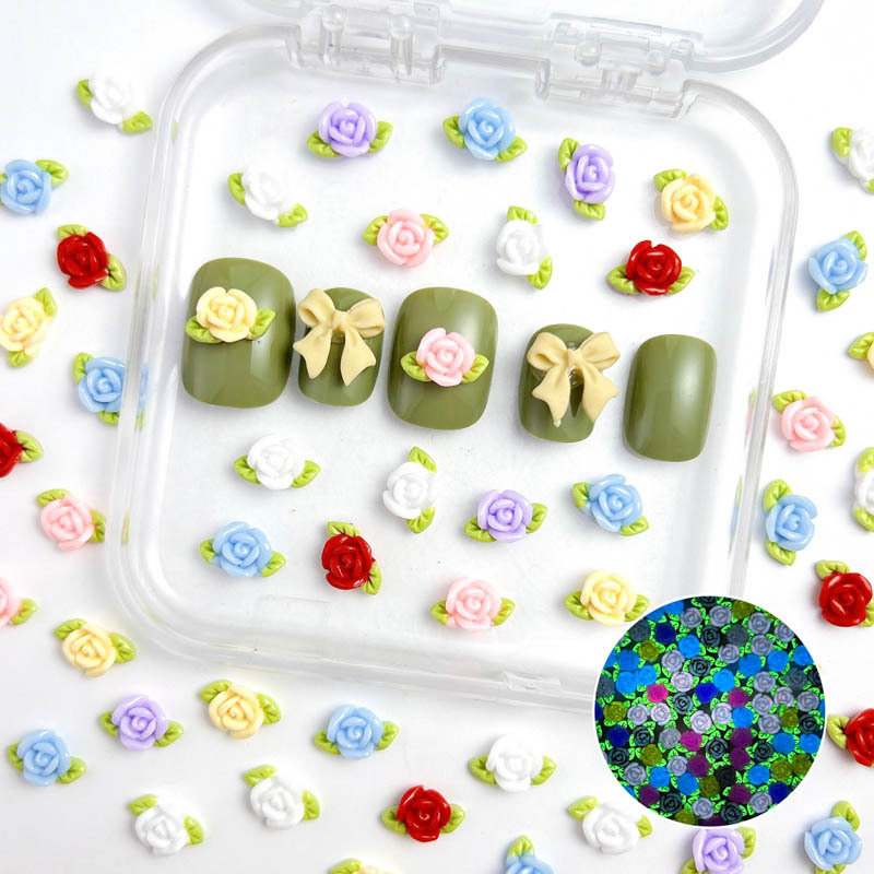 20pc Luminous Rose Carved Nail - Resin Art Craft review and price