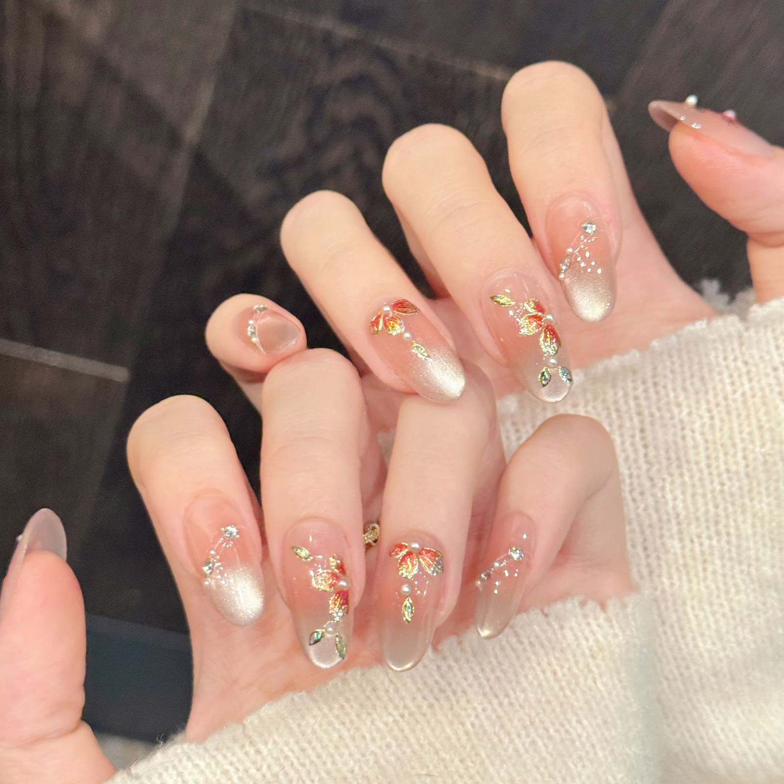 10pcs Handmade Fake Nails Pres - Resin Art Flowers review and price