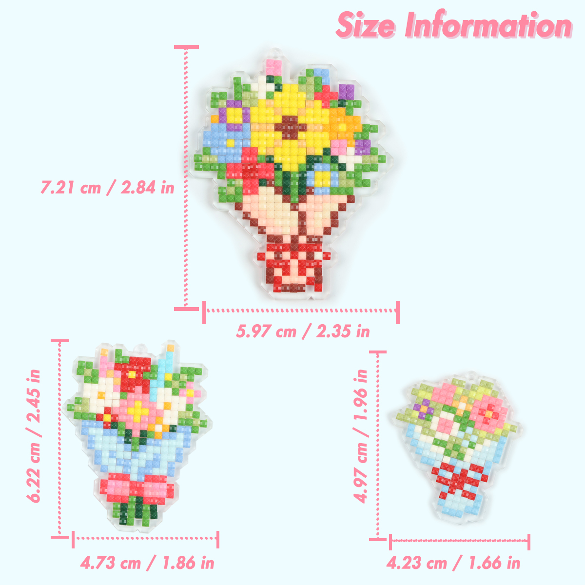 FOREVER YOUNG 3PCS Bouquet Acr - Resin Art Craft review and price