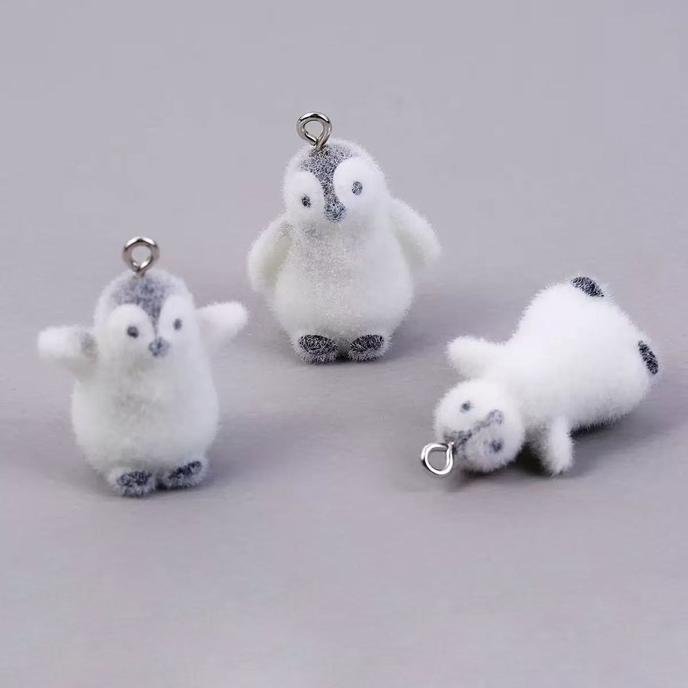 5pcs Flocking Small Penguin Re - Resin Art Love review and price